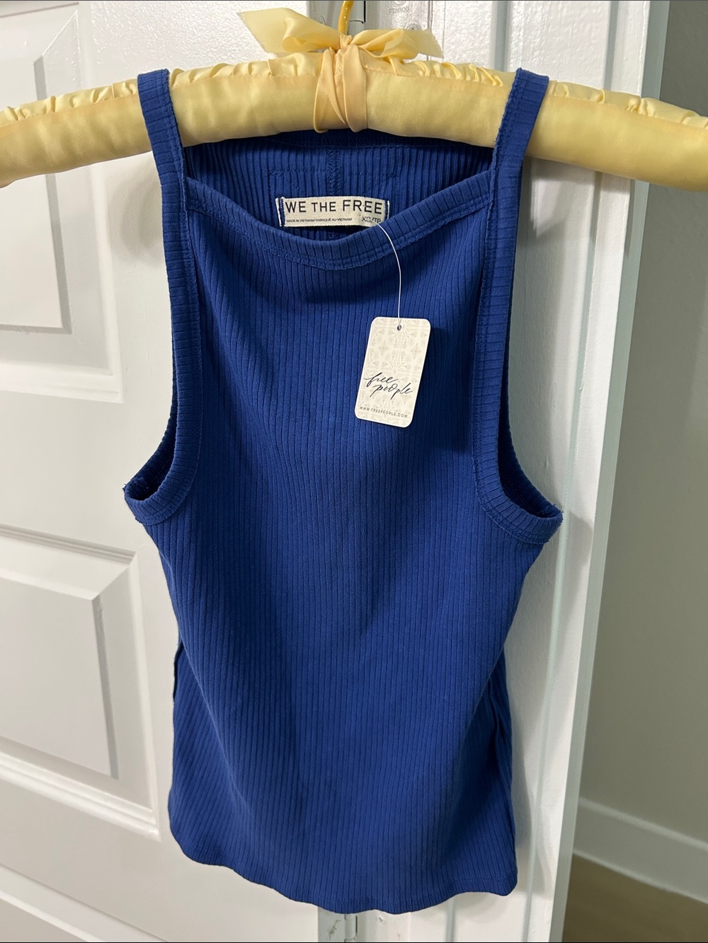 We The Free Sz XS Royal Blue Ribbed Tank Top